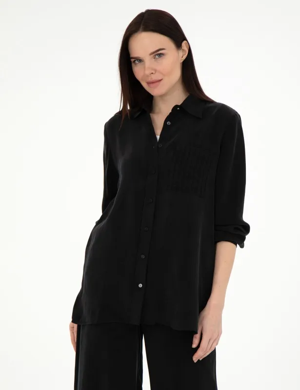 Рубашка с нагрудным карманом прямого кроя - G022SZ0040PARENSO_G_25Y Сорочка жен. (VR046, 42)