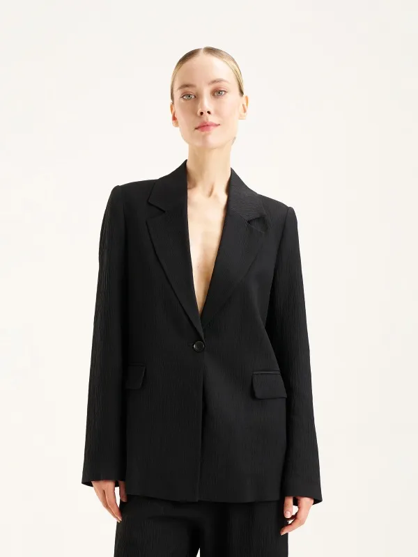 Пиджак однобортный из жатой ткани - G022SZ0020C_RISTA_R Пиджак жен. (VR046, 36)