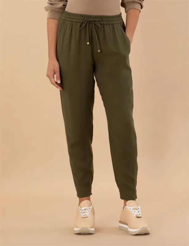 Джоггеры на кулиске зауженные - G022SZ0030BONTE-P Брюки жен. (VR238, 34)