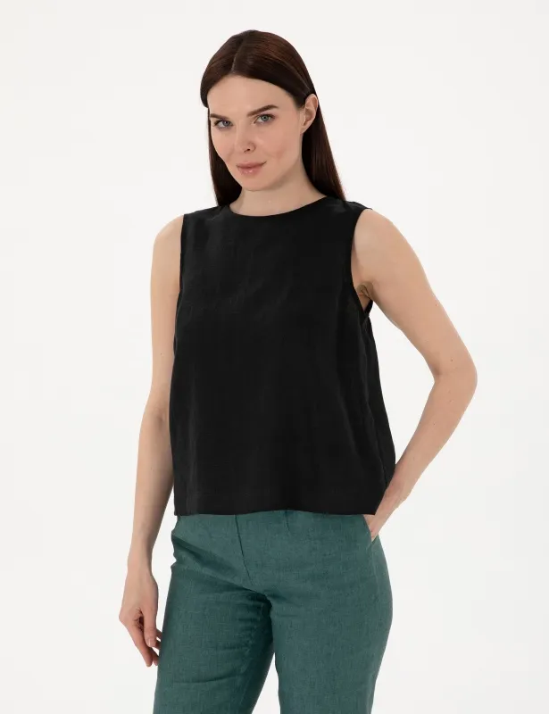 Топ из льна свободный - G022SZ0040BALEY Сорочка жен. (VR046, 36)