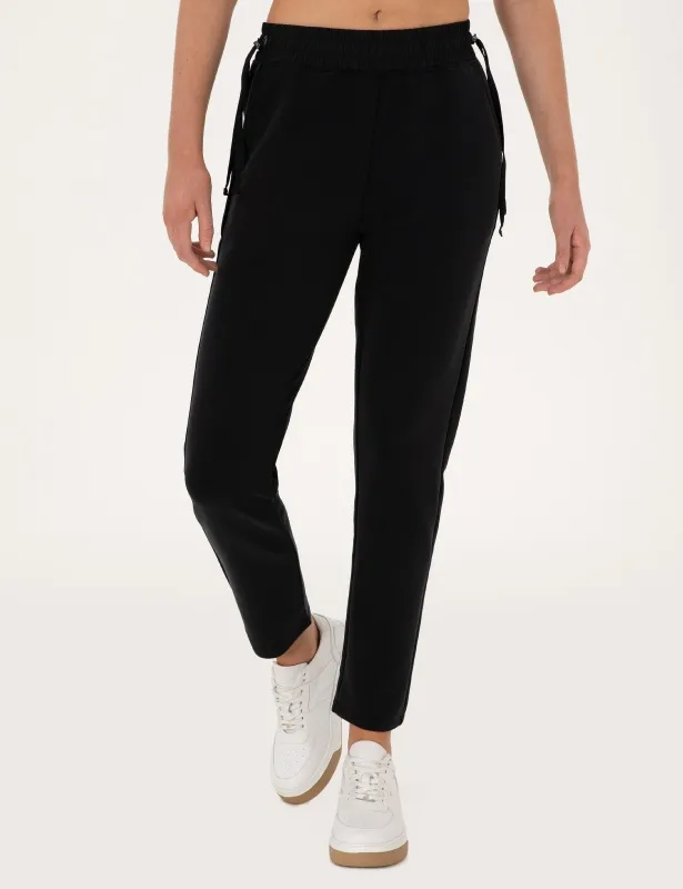 Брюки спортивные на кулиске зауженные - G022SZ0OP0SARS_P Брюки спорт. жен. (VR046, XS)