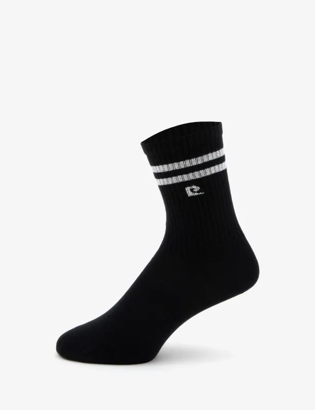 Носки высокие с контрастной полоской - A022SZ0130TNSSLOGOLU Носки жен. (VR046, 36-40)