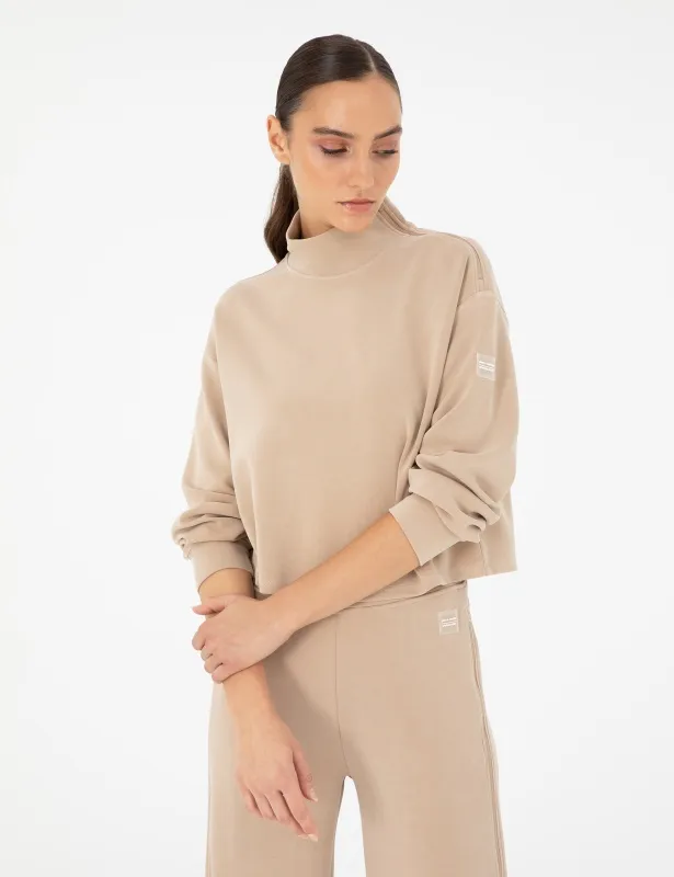 Свитшот с молнией на воротнике - G022SZ0820ALRA_S Толстовка жен. (VR011, L)