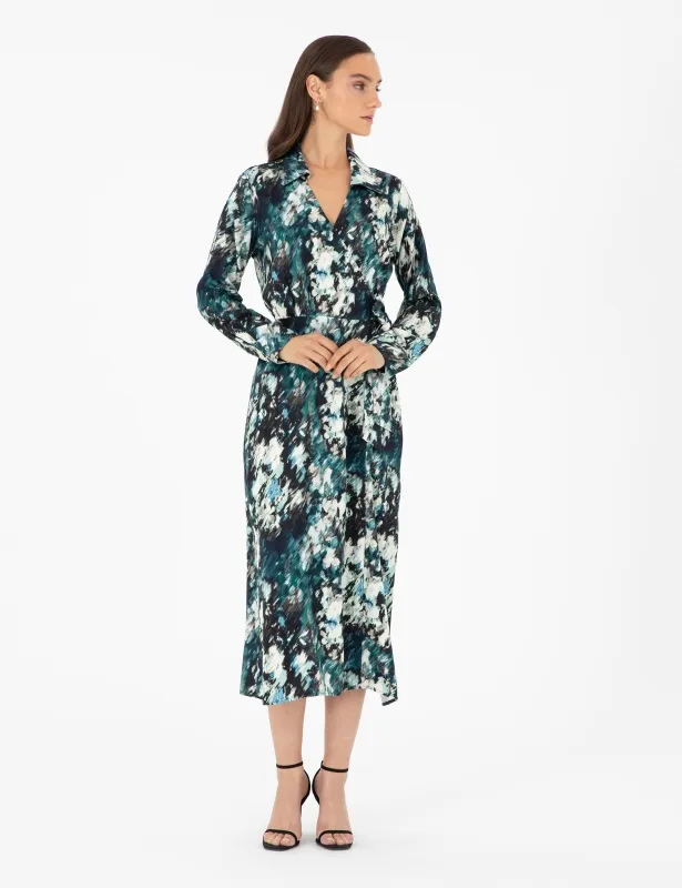Платье миди на запах с вискозой - G022SZ0320AGNES_EL Платье жен. (VR079, 34)