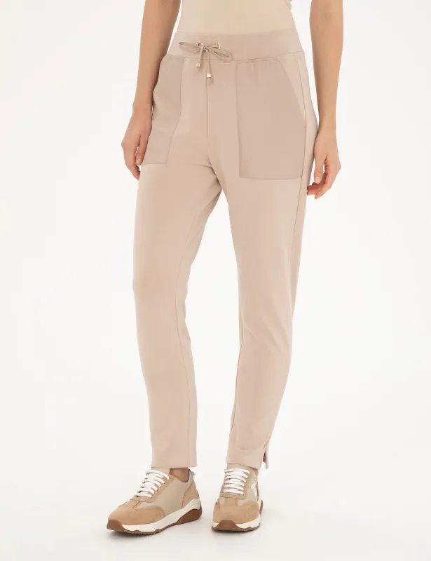 Брюки спортивные на кулиске зауженные - G022SZ0OP0LOSA-P Брюки спорт. жен. (VR011, 2XS)