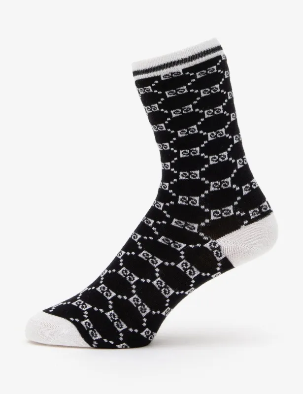 Носки высокие с монограмой бренда - A022SZ013SKTSK24YENILOGOLUSKT Носки жен. (VR046, 36_40)