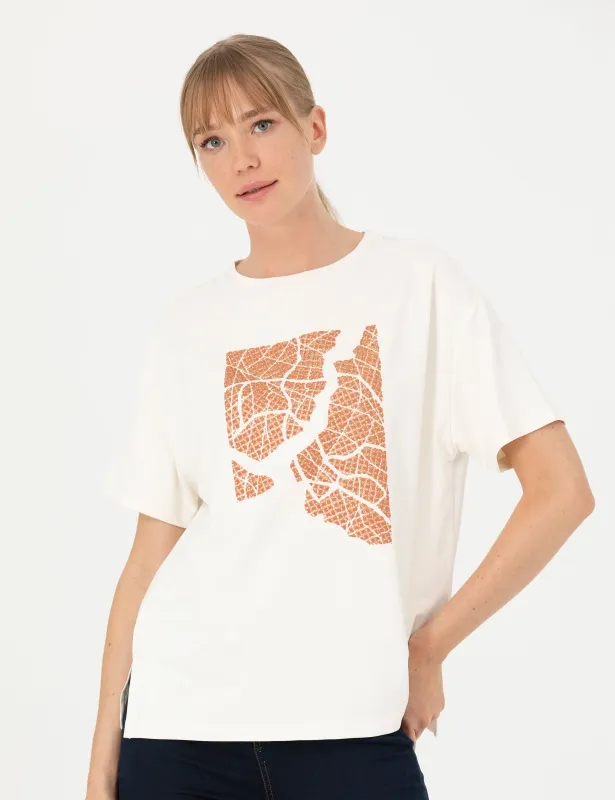Футболка из модала с принтом - G022SZ0110REUNION_T Футболка жен. (VR071, 2XS)