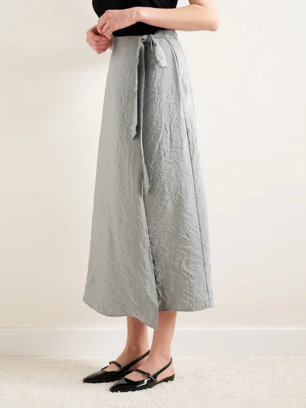 Юбка миди на запах из жатой ткани - G022SZ0980ELEN_E Юбка жен. (VR024, 34)