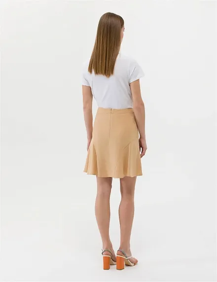 Юбка трапеция трикотажная мини - G022SZ0980SOLO-E Юбка жен. (VR011, 38)