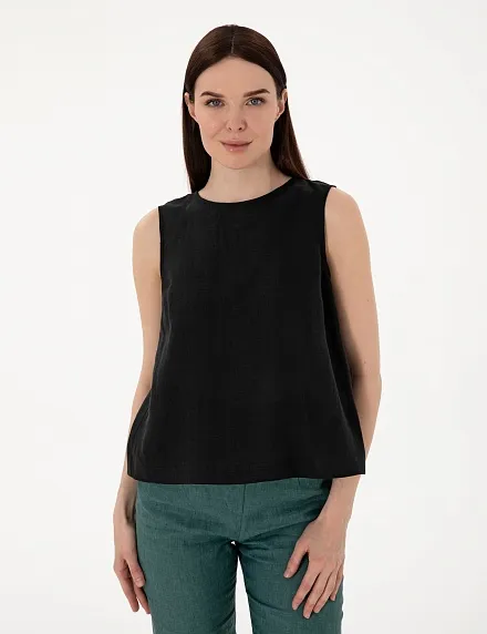 Топ из льна свободный - G022SZ0040BALEY Сорочка жен. (VR046, 36)