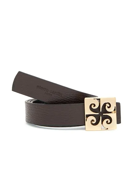 Ремень кожаный двухсторонний - A022SZ016KLSSK25_131_LT Ремень жен. (VR046, 90)