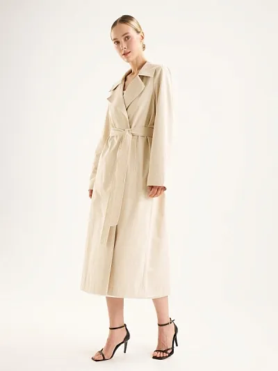 Плащ классический на запах с поясом - G022SZ0KS0NOBLE Куртка жен. (VR011, 36)