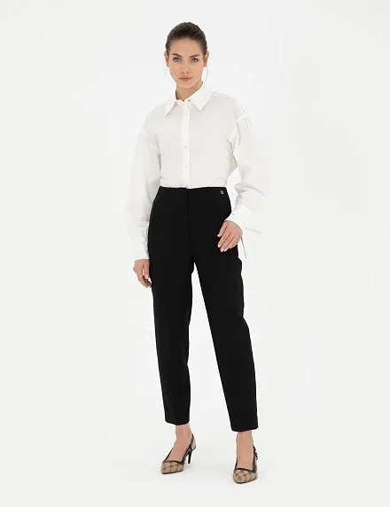 Рубашка из хлопка с рукавами-буфы прямого кроя - G022SZ0040LOREN Сорочка жен. (VR013, 32)