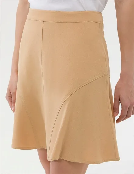 Юбка трапеция трикотажная мини - G022SZ0980SOLO-E Юбка жен. (VR011, 38)