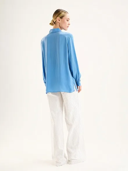 Рубашка с нагрудным карманом прямого кроя - G022SZ0040PARENSO_G_25Y Сорочка жен. (VR028, 42)