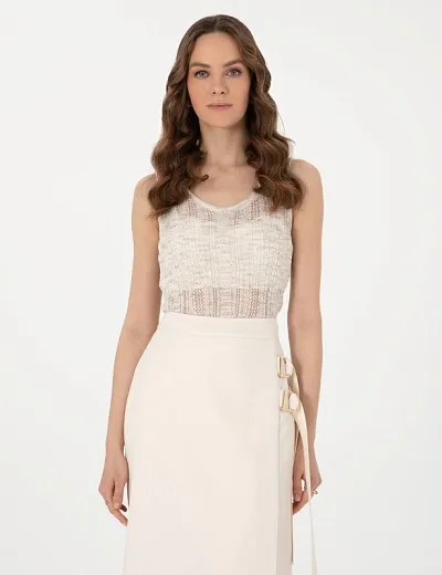 Топ из смесового хлопка с добавлением льна - G022SZ0TK0RILEY Кофта жен. (VR085, S)