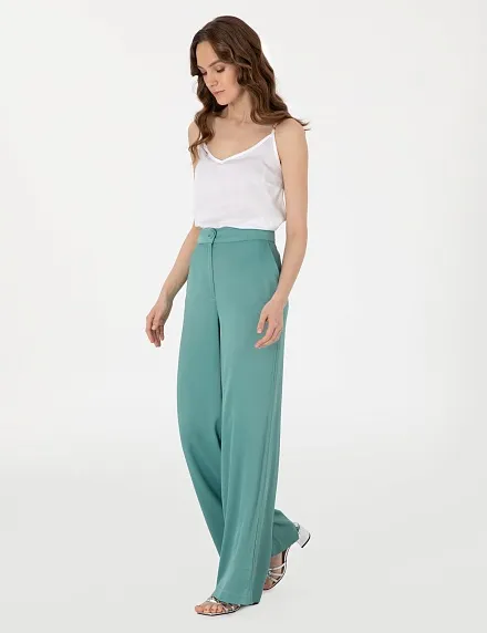 Топ из вискозы с декоративной деталью - G022SZ0040NESSA Сорочка жен. (VR013, 34)