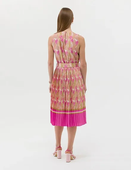 Платье миди с плиссированной юбкой - G022SZ0320VANY023Y Платье жен. (VR023, 38)