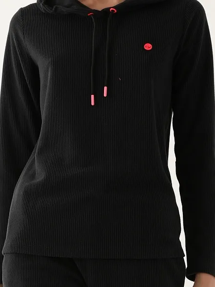Домашний костюм со штанами и кофтой с капюшоном - G022SZ0HFTKMPC8746_S Костюм дом. жен. Бельевое изделие (VR046, S)