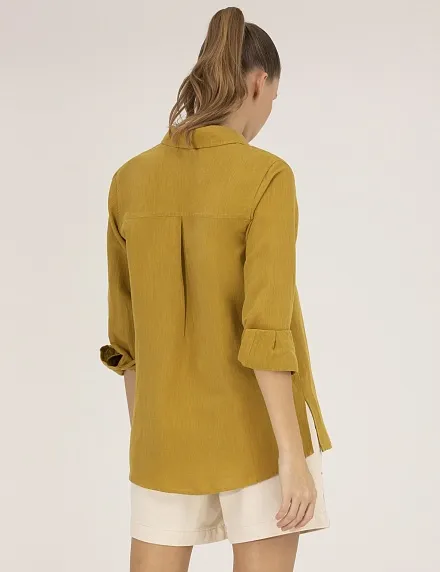 Рубашка из смеси льна и хлопка свободная - G022SZ0040KETO Сорочка жен. (VR235, 36)