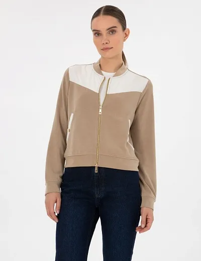 Толстовка без капюшона на молнии - G022SZ0820JATE_H Толстовка жен. (VR011, XS)