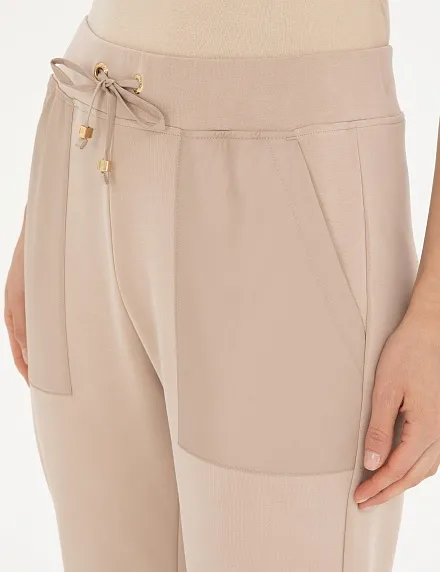 Брюки спортивные на кулиске зауженные - G022SZ0OP0LOSA-P Брюки спорт. жен. (VR011, 2XS)