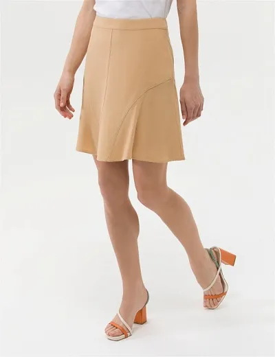 Юбка трапеция трикотажная мини - G022SZ0980SOLO-E Юбка жен. (VR011, 38)