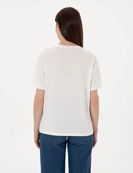 Футболка с декоративным элементом - G022SZ0110ALLI Футболка жен. (VR013, L)