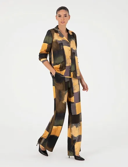 Брюки широкие с вискозой - G022SZ0780KAI_P Брюки жен. (VR043, 32)