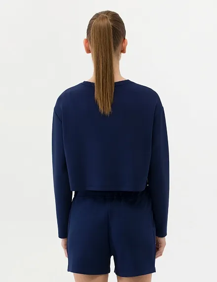 Свитшот укороченный с аппликацией - G022SZ0820BRISA Толстовка жен. (VR033, L)