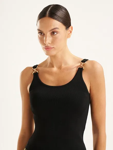 Топ с декоративной деталью - G022SZ0TK0ZEBI Кофта жен. (VR046, M)