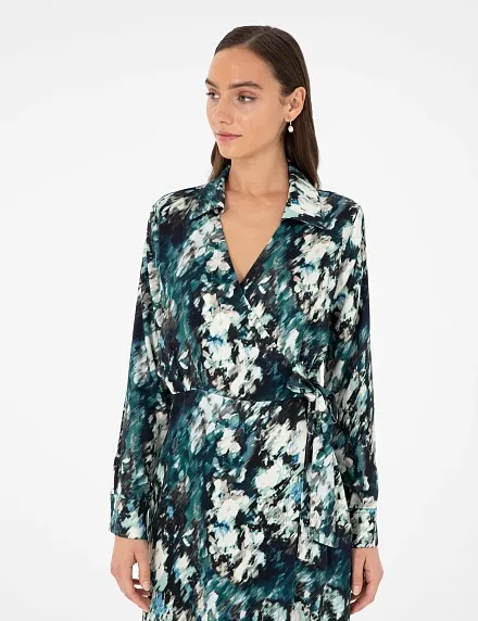 Платье миди на запах с вискозой - G022SZ0320AGNES_EL Платье жен. (VR079, 34)