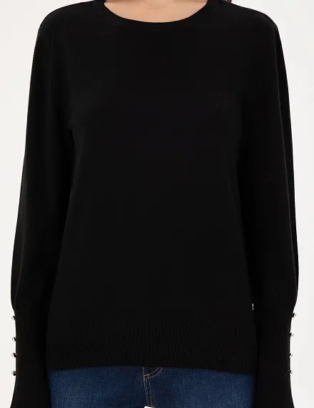Джемпер с декоративными пуговицами - G022SZ0TK0DADA Кофта жен. (VR046, XS)