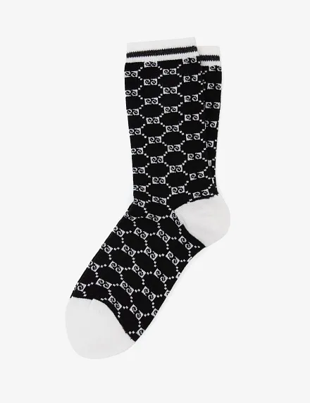 Носки высокие с монограмой бренда - A022SZ013SKTSK24YENILOGOLUSKT Носки жен. (VR046, 36_40)