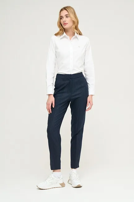 Брюки в полоску укороченные зауженные - P022SZ0030P_P_PERSON_R Брюки жен. (VR033, 34)