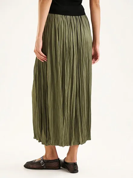 Юбка миди из жатой ткани - G022SZ0980BESSA Юбка жен. (VR027, 34)