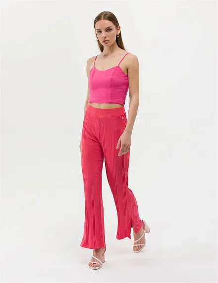 Брюки трикотажные с разрезами - G022SZ0OP0TELAS-P Брюки спорт. жен. (VR023, L)