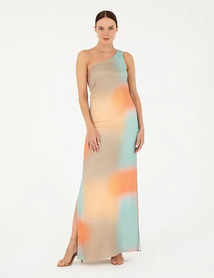 Платье макси на одно плечо - G022SZ0320GRASS Платье жен. (VR247, 36)