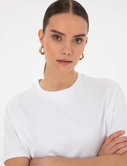 Футболка из хлопка - G022SZ0110OPEK_R Футболка жен. (VR013, XS)