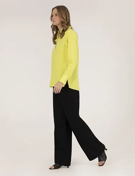 Рубашка из смеси льна и хлопка оверсайз - G022SZ0040KETO Сорочка жен. (VR232, 34)