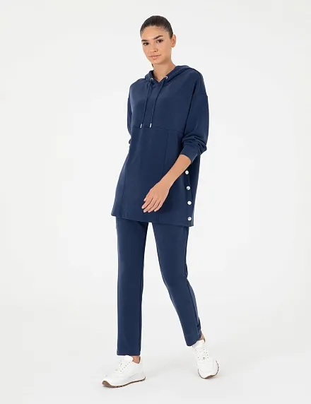 Брюки спортивные на кулиске зауженные - G022SZ0OP0JAVT_P Брюки спорт. жен. (VR033, 2XS)