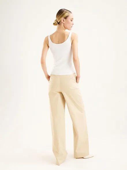 Брюки из лиоцелла прямые - G022SZ0780HOLLY Брюки жен. (VR011, 36)