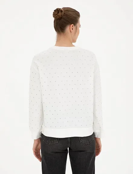Свитшот со стразами - G022SZ0820LAVI Толстовка жен. (VR019, XS)