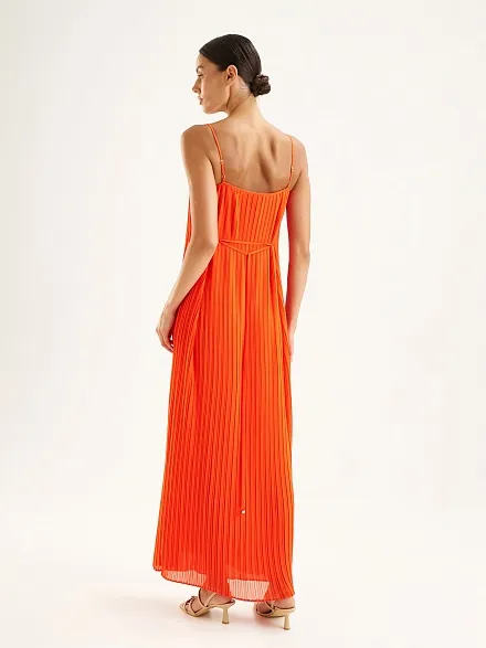 Платье макси плиссированное - G022SZ0320LENKA Платье жен. (VR030, 34)