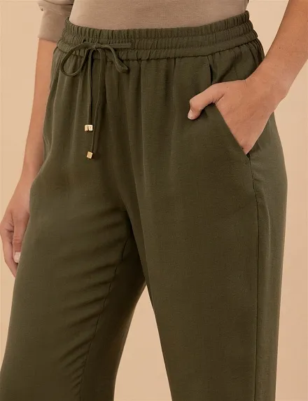 Джоггеры на кулиске зауженные - G022SZ0030BONTE-P Брюки жен. (VR238, 34)