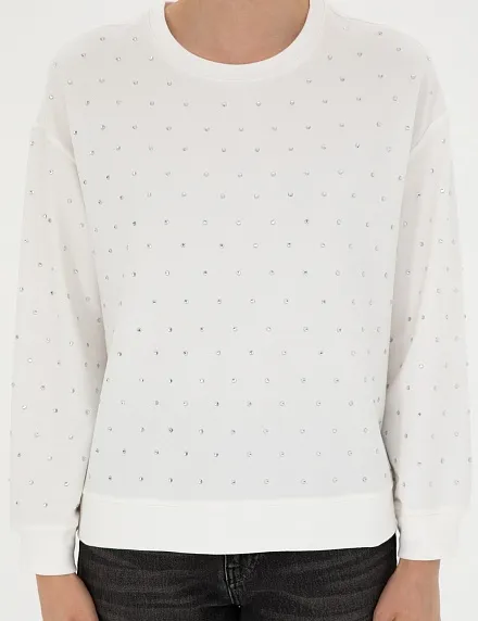 Свитшот со стразами - G022SZ0820LAVI Толстовка жен. (VR019, XS)