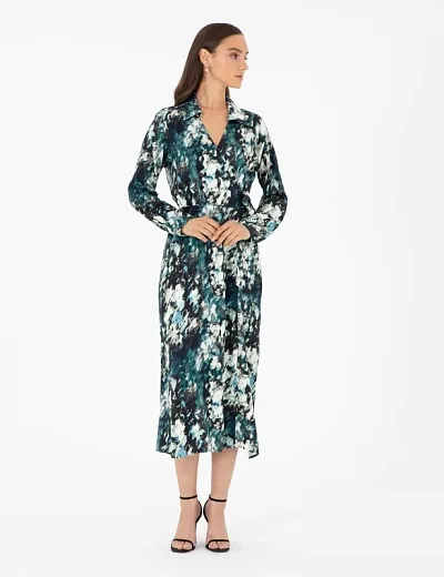 Платье миди на запах с вискозой - G022SZ0320AGNES_EL Платье жен. (VR079, 34)