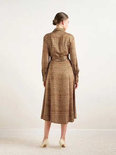 Платье-рубашка миди из вискозы - G022SZ0320PAKRU-EL Платье жен. (VR029, 32)