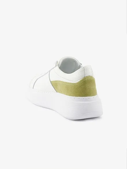 Кеды кожаные с цветной вставкой - S072SZ0330Y23MALZ-SPR Обувь жен. (VR232, 36)