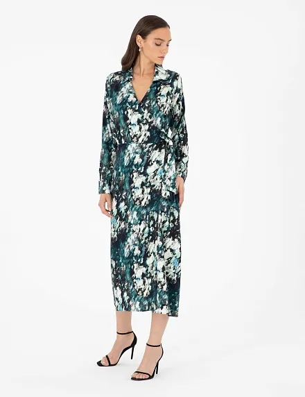 Платье миди на запах с вискозой - G022SZ0320AGNES_EL Платье жен. (VR079, 34)